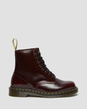 DR. MARTENS UNISEX VEGAN 1460 LACE UP BOOTS (Cherry Red Rub Off)
