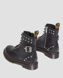 Dr Martens UNISEX 1460 PASCAL HARDWARE NAPPA LEATHER LACE UP BOOTS (Black Lapacho)
