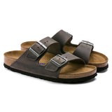 Birkenstock UNISEX Arizona Soft Footbed Oiled Leather (Iron - Wide Fit)