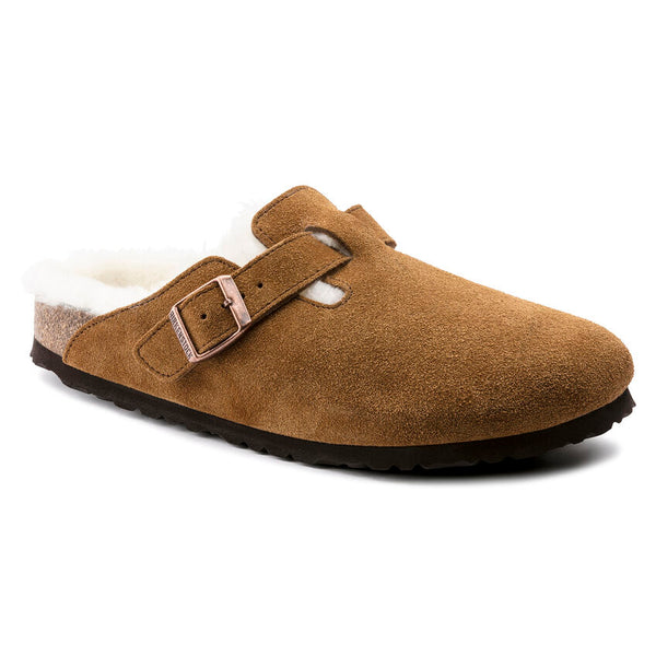 BIRKENSTOCK Women's Boston Shearling (Mink - Narrow Fit)