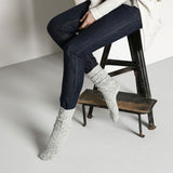 Birkenstock Women's Cotton Slub Socks (Gray/White)
