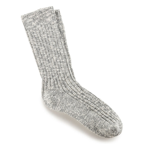Birkenstock Women's Cotton Slub Socks (Gray/White)