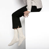 Birkenstock Women's Cotton Slub Socks (Beige/White)