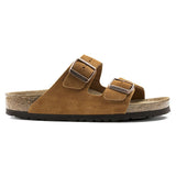 BIRKENSTOCK Women's Arizona Soft Footbed Suede Leather (Mink - Narrow Fit)