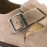 Birkenstock UNISEX London Suede Leather (Taupe - Regular Fit)
