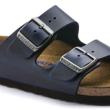 BIRKENSTOCK Women's Arizona Soft Footbed Oiled Leather (Blue - Narrow fit)