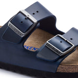 Birkenstock UNISEX Arizona Soft Footbed Oiled Leather (Blue - Regular Fit)