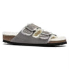 BIRKENSTOCK UNISEX Arizona Shearling Suede Leather (Stone Coin - Narrow Fit)