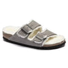 BIRKENSTOCK UNISEX Arizona Shearling Suede Leather (Stone Coin - Narrow Fit)