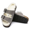 BIRKENSTOCK UNISEX Arizona Shearling Suede Leather (Stone Coin - Narrow Fit)