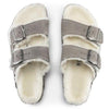BIRKENSTOCK UNISEX Arizona Shearling Suede Leather (Stone Coin - Narrow Fit)