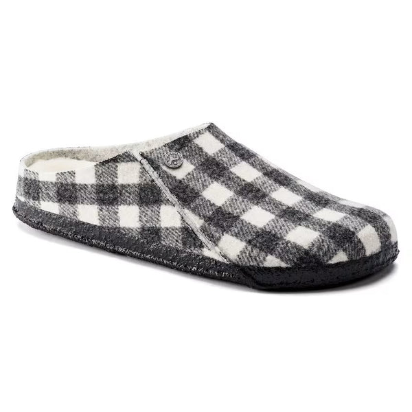 BIRKENSTOCK Women's Zermatt Shearling Wool Felt (Plaid White - Narrow Fit)