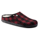 BIRKENSTOCK Women's Zermatt Shearling Wool Felt (Plaid Red - Narrow Fit)