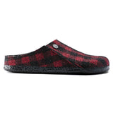 BIRKENSTOCK Women's Zermatt Shearling Wool Felt (Plaid Red - Narrow Fit)