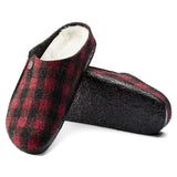 BIRKENSTOCK Women's Zermatt Shearling Wool Felt (Plaid Red - Narrow Fit)