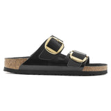 Birkenstock Women's Arizona Big Buckle Natural Leather Patent (Black - Narrow Fit)