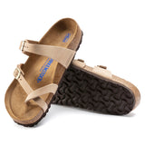 Birkenstock Women's Mayari Soft Footbed Nubuck Leather (Sandcastle - Regular Fit)