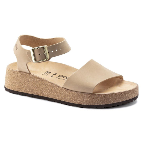 Birkenstock Women's Glenda Nubuck Leather (Sandcastle - Narrow Fit)