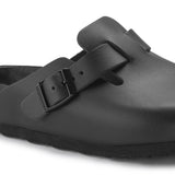 BIRKENSTOCK Women's Boston Exquisite Leather (Black - Narrow Fit)