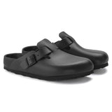 BIRKENSTOCK Women's Boston Exquisite Leather (Black - Narrow Fit)