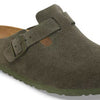 Birkenstock UNISEX Boston Suede Leather (Thyme - Narrow Fit)
