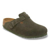 Birkenstock UNISEX Boston Suede Leather (Thyme - Narrow Fit)