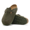 Birkenstock UNISEX Boston Suede Leather (Thyme - Narrow Fit)