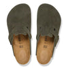Birkenstock UNISEX Boston Suede Leather (Thyme - Narrow Fit)