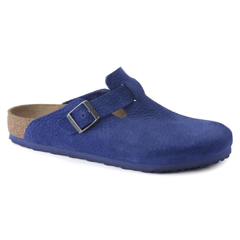 BIRKENSTOCK Men's Boston Nubuck Leather (Indigo - Regular Fit)