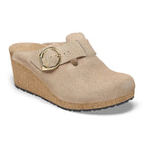 BIRKENSTOCK Women's Fanny Ring-Buckle Suede Leather (Warm Sand)