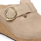 BIRKENSTOCK Women's Fanny Ring-Buckle Suede Leather (Warm Sand)