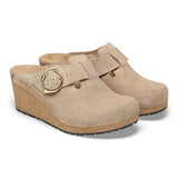 BIRKENSTOCK Women's Fanny Ring-Buckle Suede Leather (Warm Sand)