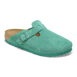 BIRKENSTOCK Women's Boston Suede Leather (Digital Green - Narrow Fit)