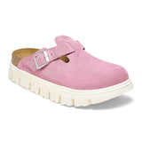 Birkenstock Women's Boston Chunky Suede Leather (Candy Pink)