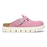 Birkenstock Women's Boston Chunky Suede Leather (Candy Pink)