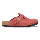 BIRKENSTOCK Women's Boston Suede Embossed (Sienna Red - Narrow Fit)