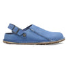 Birkenstock Men's Lutry Premium Suede Suede Leather (Elemental Blue - Regular Fit)