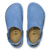 Birkenstock Men's Lutry Premium Suede Suede Leather (Elemental Blue - Regular Fit)