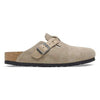 Birkenstock Women's Boston Braided Suede Leather (Taupe - Narrow)