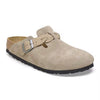 Birkenstock Women's Boston Braided Suede Leather (Taupe - Narrow)
