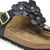 Birkenstock Women's Gizeh Flowers (Black - Regular Fit)