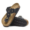 Birkenstock Women's Gizeh Flowers (Black - Regular Fit)