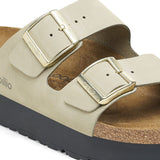 BIRKENSTOCK Women's Arizona Flex Platform Nubuck Leather (Eucalyptus)