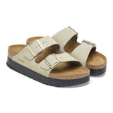 BIRKENSTOCK Women's Arizona Flex Platform Nubuck Leather (Eucalyptus)