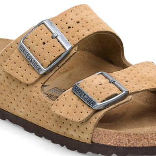 Birkenstock Arizona Emboss Dots Beige Men 7 Women 9 Narrow Fit Slip On New Arizona Suede Embossed - Birkenstock - ShoesRX.com main image 4