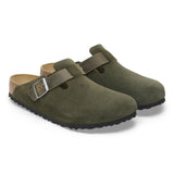 BIRKENSTOCK Men's Boston Mixed Leather (Thyme - Regular Fit)