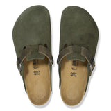 BIRKENSTOCK Men's Boston Mixed Leather (Thyme - Regular Fit)