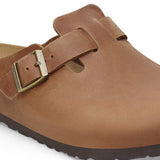 Birkenstock Men's Boston Oiled Leather (Cognac - Regular Fit)
