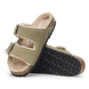 BIRKENSTOCK Women's Arizona Shearling Suede Leather (Taupe - Narrow Fit)