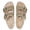 BIRKENSTOCK Women's Arizona Shearling Suede Leather (Taupe - Narrow Fit)